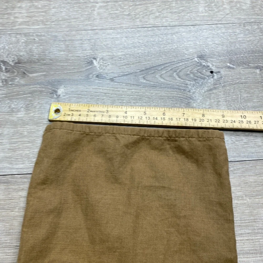 Banana Republic Pants Mens 35x30 Brown Cotton Linen Straight Fit Casual Summer
